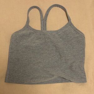 Beyond Yoga Spacedye Grey Racerback Cropped Tank